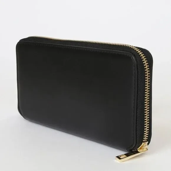 Lulu’s Ready, Set, Go! Black Zip Wallet. NWT - Picture 2 of 5
